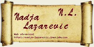 Nadja Lazarević vizit kartica